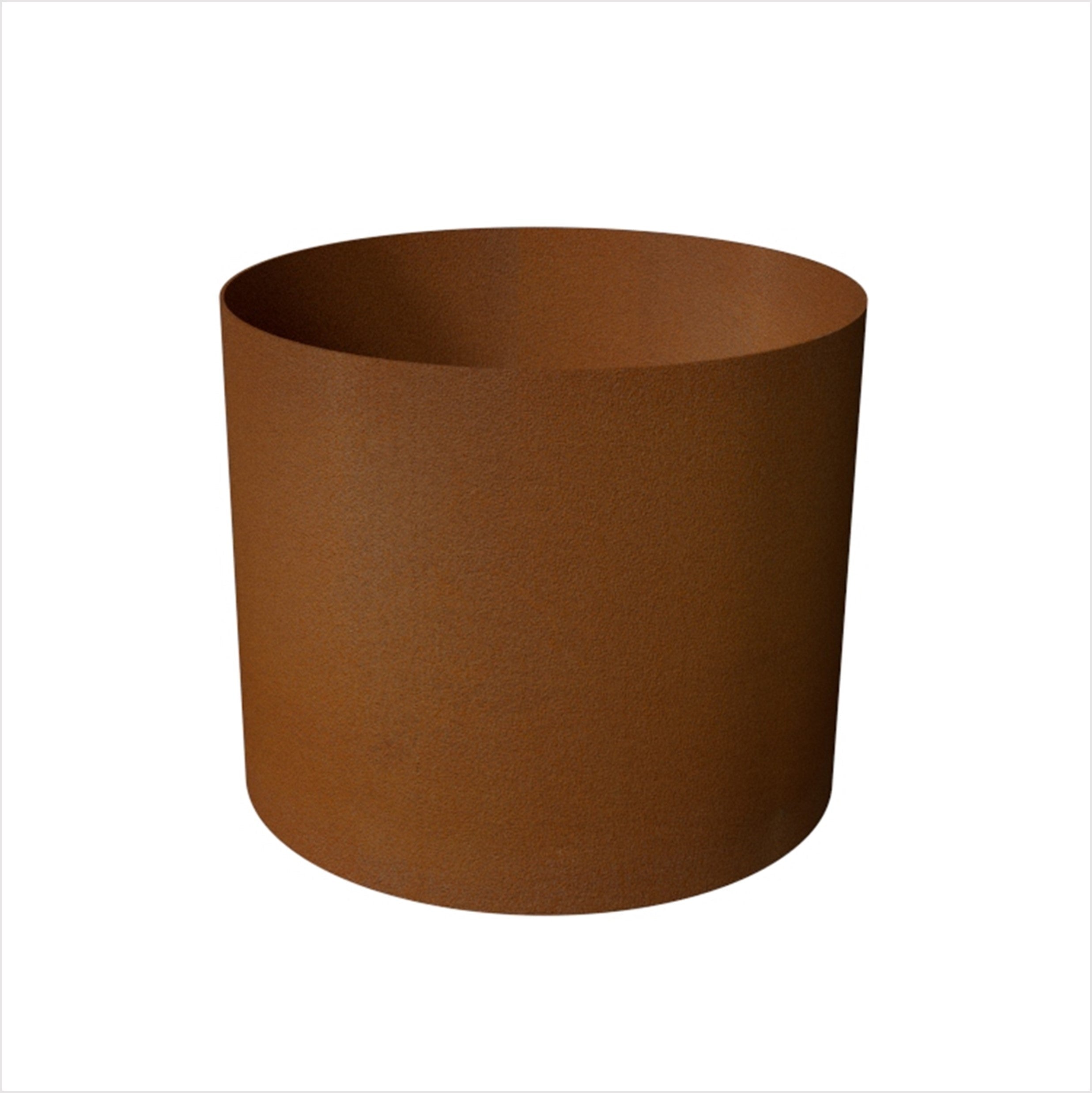 Odlingslåda Rund Corten