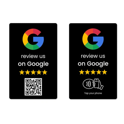 Google Review Card (NFC Tap + QR Code) 10/50/100