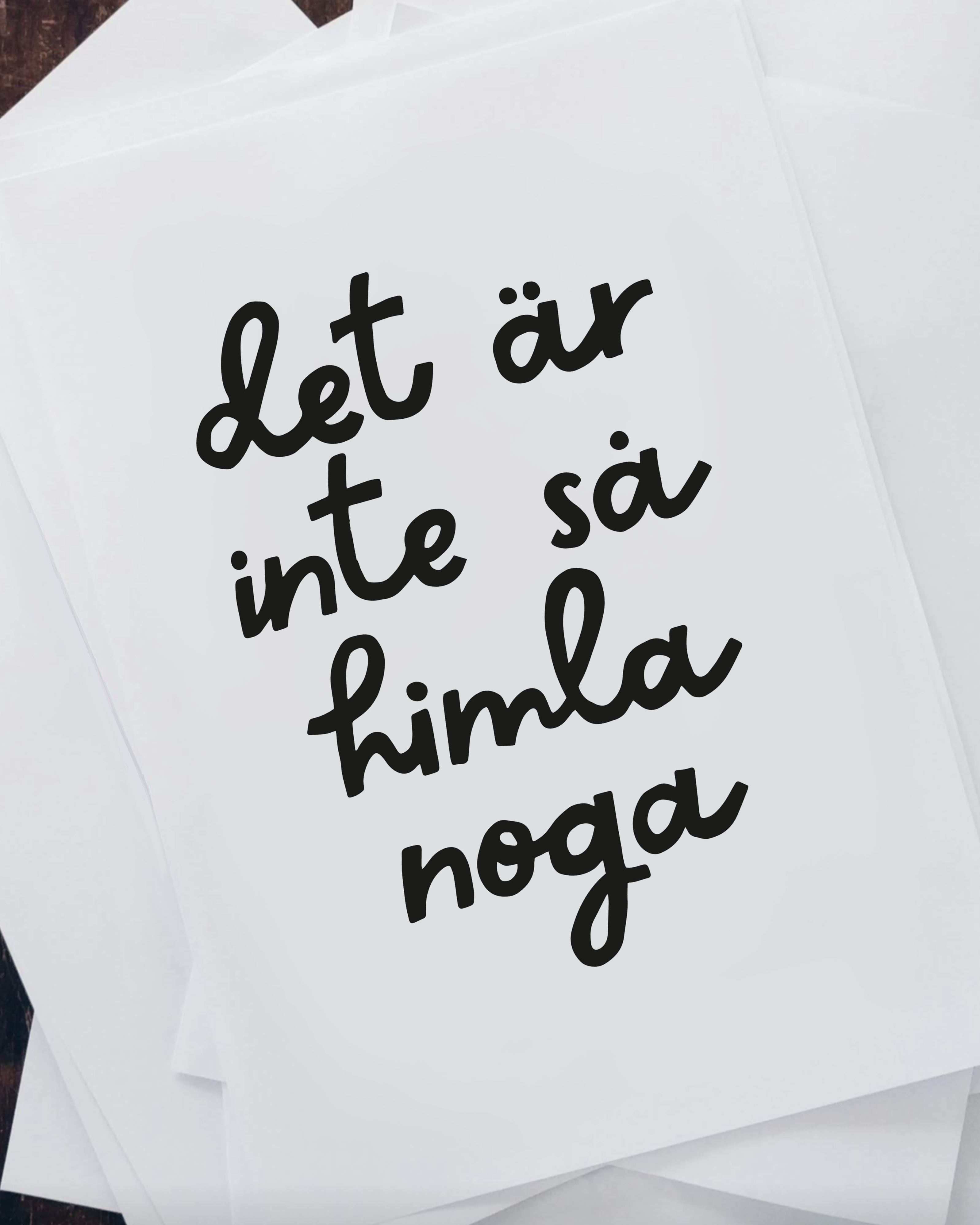 Poster | Inte så noga