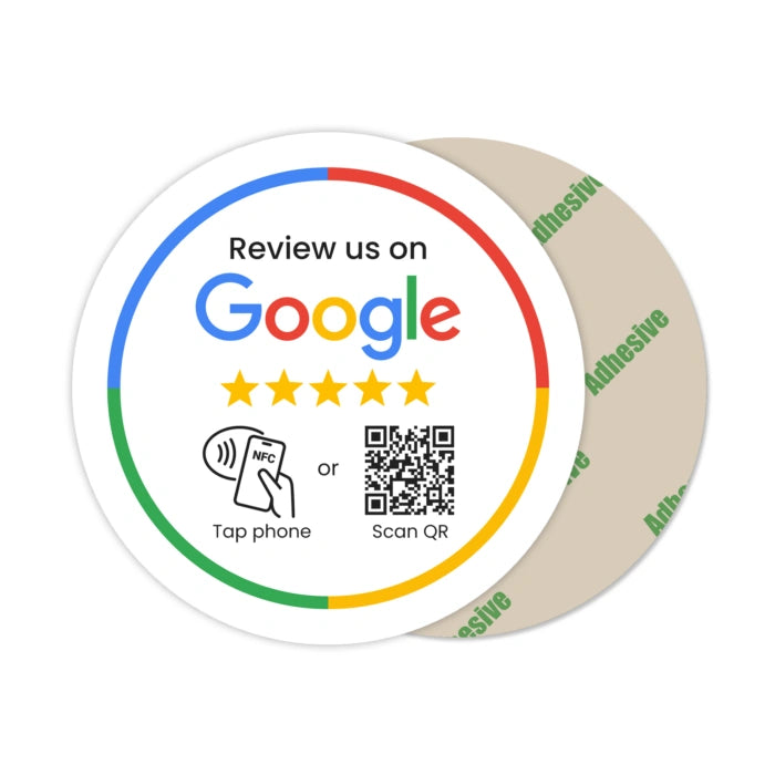 Google Review Sticker Round NFC (100mm)