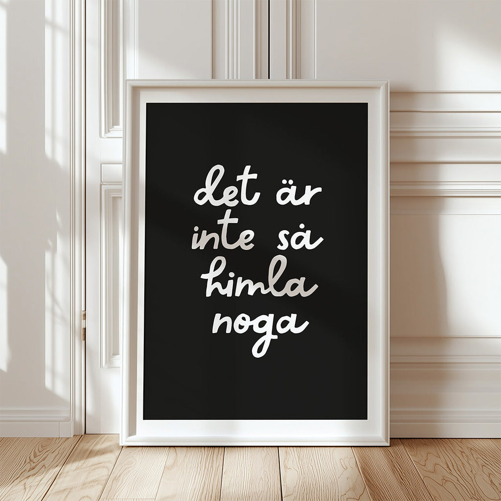 Poster | Inte så noga