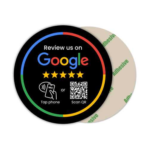 Google Review Sticker Round NFC (100mm)