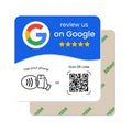 Google Review Plate (NFC Tap+QR Code) Adhesive
